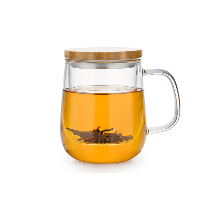 Sama Glass Mug Bamboo Lid