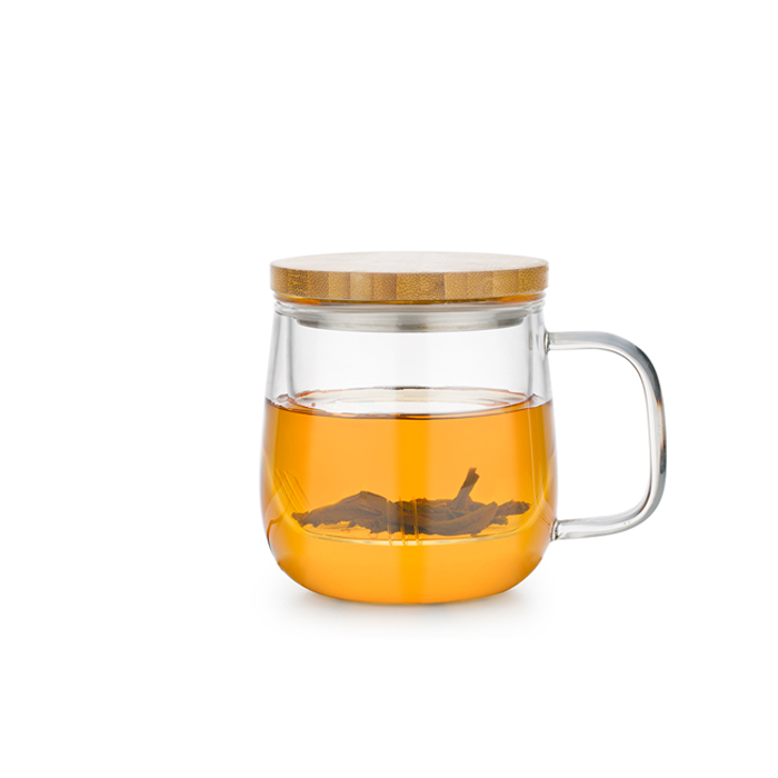 Sama Glass Mug Bamboo Lid