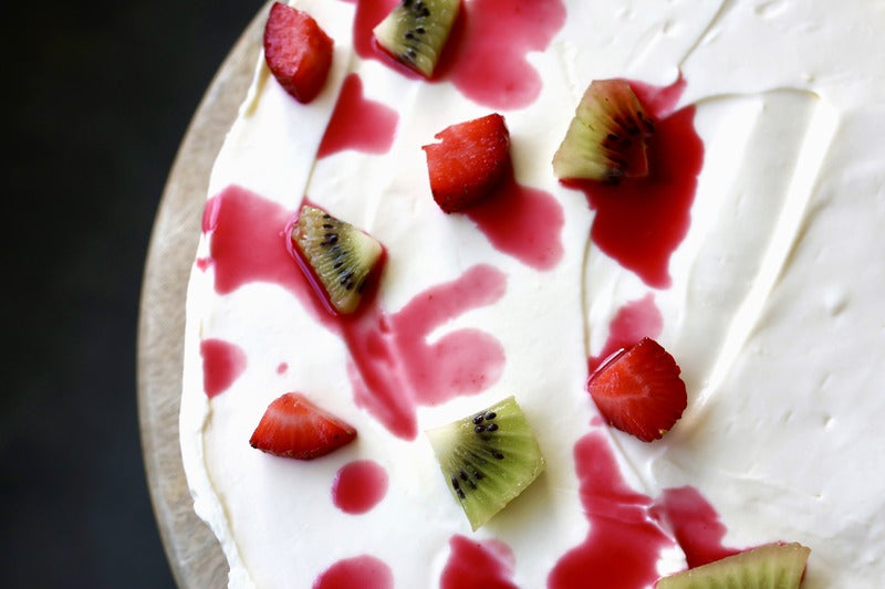 Strawberry & Kiwifruit Cheesecake