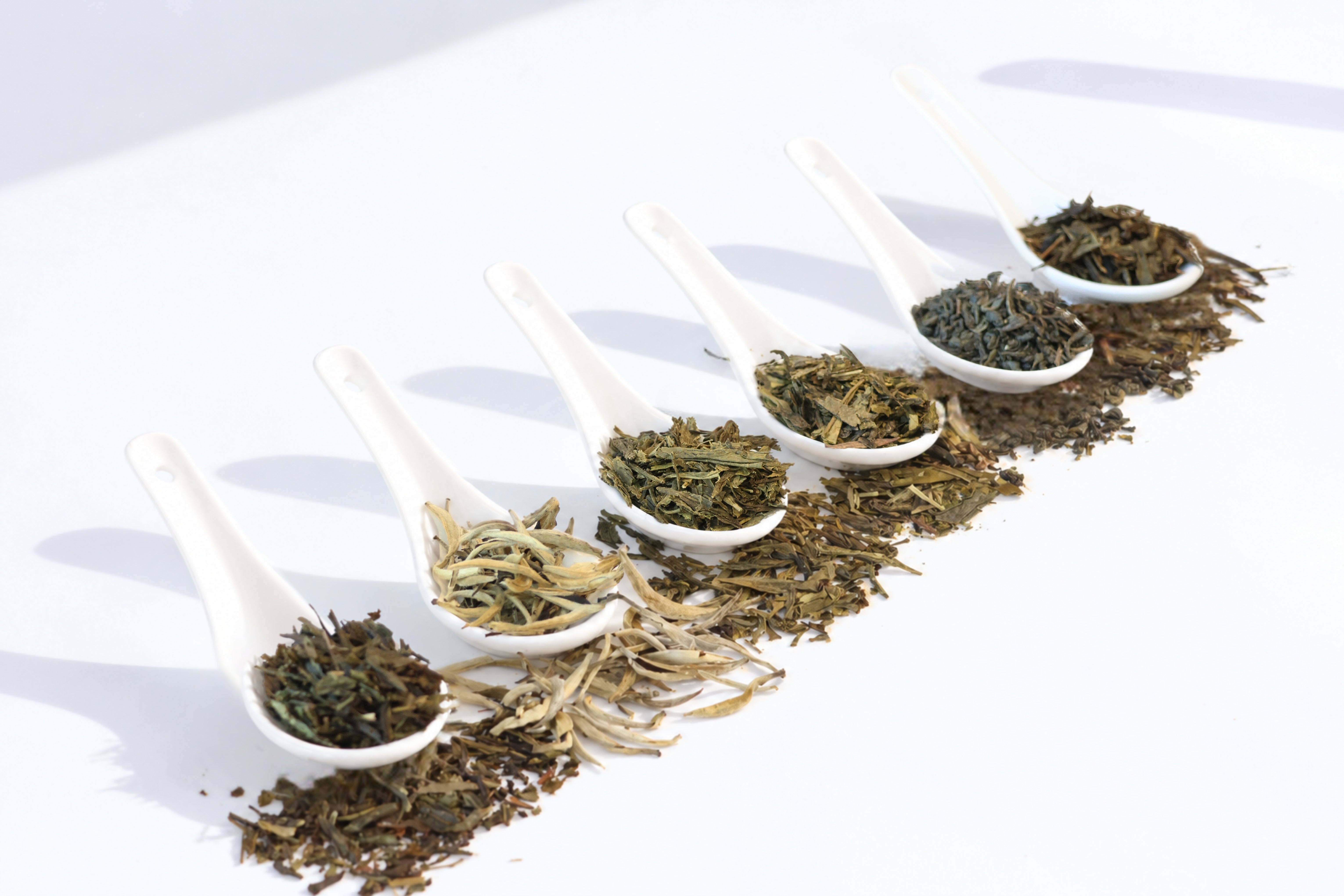 White & Green Teas image