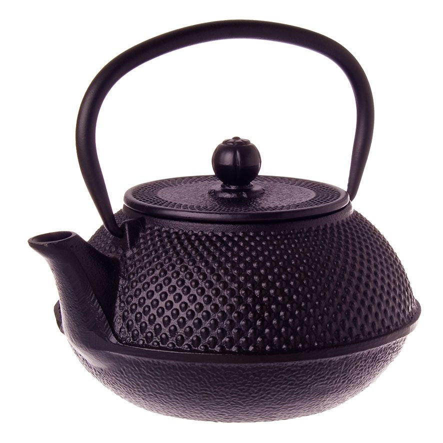 Fine Hobnail Cast Iron Teapot